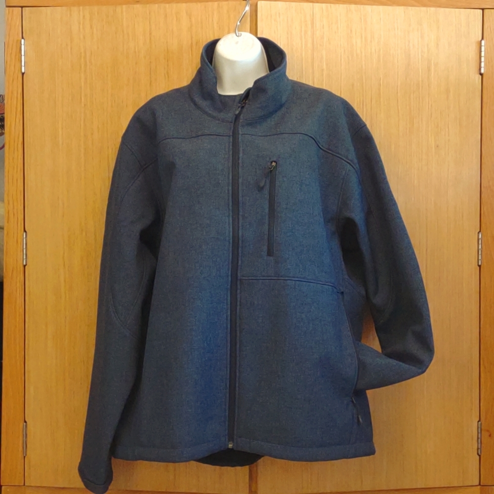 +SZ Kirkland Signature SZ XXL Blue Zippered Jacket. (Unisex)